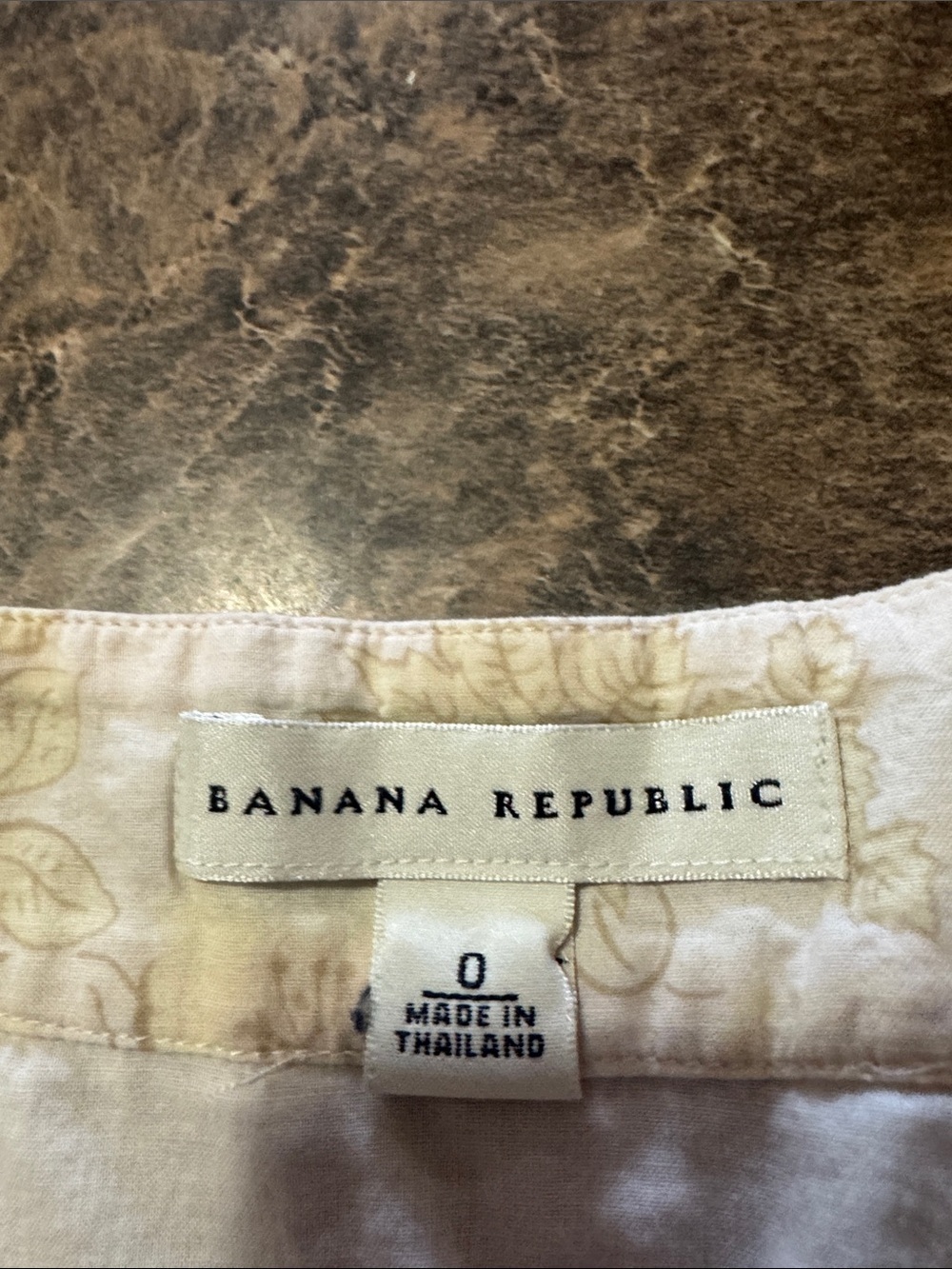Banana Republic Cream Floral Midi Skirt with Subtle Yellow Print - Picture 2 of 3